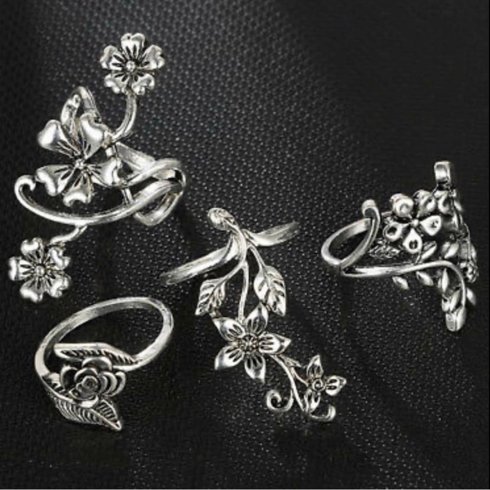 SET OF 4 BOHO RINGS ❤️ - Picture 3 of 8